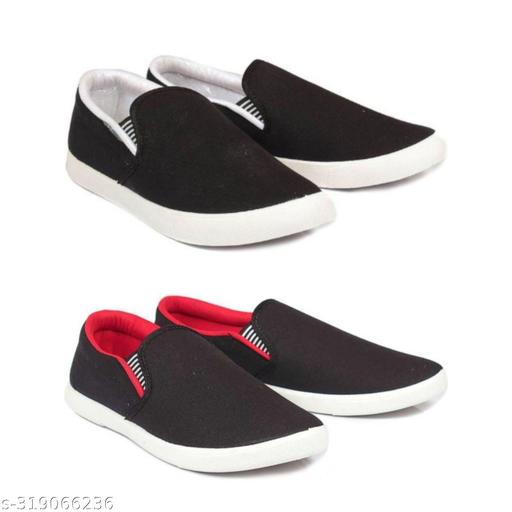 Pack of 2-2s combo shoes for men| black red-blue black- t blue combo shoes in color| comfortable and walking shoes for men