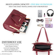 GRAADA Synthetic Leather Casual Design Shoulder Crossbody Handbag For Women