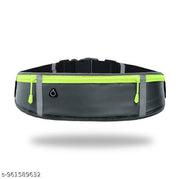 Running Belt Waist Pack for Men & Women | Waterproof Sports Waist Bag with Dual Zipper Pockets, Reflective Strips & Adjustable Strap for Running, Jogging, Cycling, Gym & Travel