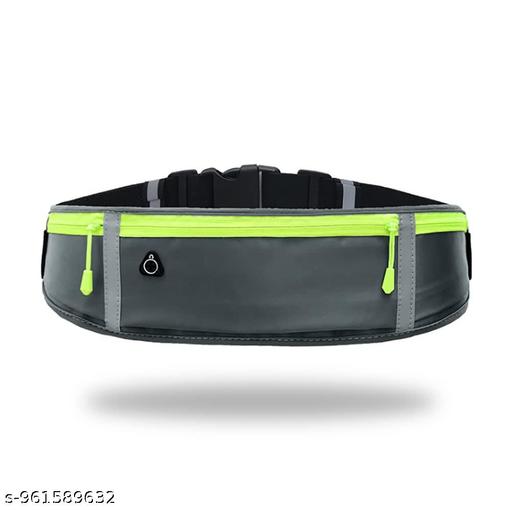 Running Belt Waist Pack for Men & Women | Waterproof Sports Waist Bag with Dual Zipper Pockets, Reflective Strips & Adjustable Strap for Running, Jogging, Cycling, Gym & Travel