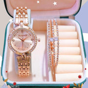 New Classy Beautiful Fashion women Watch and Free Bracelet set for Women & Girls
