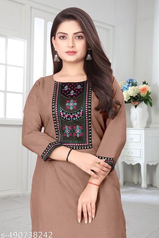 DESIGENER KURTI NEW COLLECTION COTTON BLEND STYLISH NEW TRENDY…