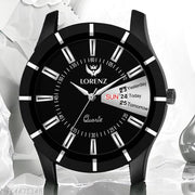 Lorenz Day & Date Functioning Black Dial Men's Watch