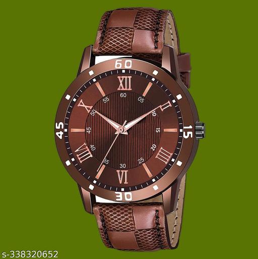 Brown Analog Watch - For Men And Boy Brown leather Designer Watch Designer Lather Strap Stylish Sport Look Boys watch for men Analog Watch - For Men