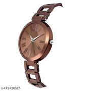 New Fancy Solid Dial Attractive Metal Chain Attractive Bracelet Analog Watch for Women