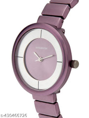mate design formal look steel BeltPurple colour casual look analog watch for womens and womens (Pack of 1)
