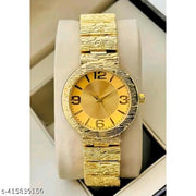Yokako Gold Dial Royal Design Blet Girls And Women Wrist Watch