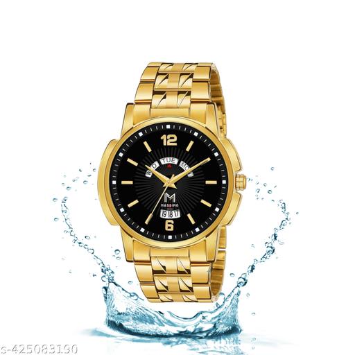 HTM ORIGINAL GOLD PLATED DAY & DATE FUNCTIONING FOR BOYS Analog Watch - For Men