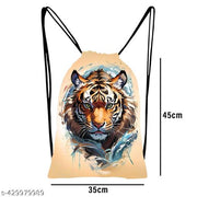 Printed Dori Bag Drawstring Backpack Small Bag Gym Bag tution bag Gift Bag for Everyday Use