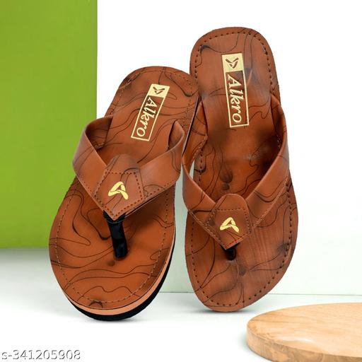 Trendy/Casual/ Everytime/Daily Use Alkro Flip Flops/SLIPPERS Rubber SLIPPERS For Men In  BROWN