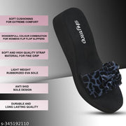Skytrap Black, Blue Nubuck Eva Stylish & Comfortable Heels Slippers Flipflop for Women & Girls Combo of 2