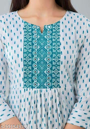 New Trendy Printed Embroidery Kurti