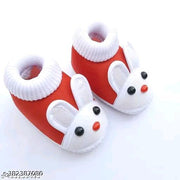 Kids with fabulous desigins & colors booties  Baby shoes/ Baby Booties/ Booties/ New born baby shoes for baby boy and baby girl with fancy bunny comfortable and skin friendly pack of 3 pair