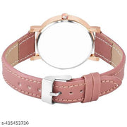 Trendy Girl's Watch Luxurious Looking Hearts Arrow Printed White Dial Leather Belt Girl and Women  Korean Rose Gold Women Quartz Watch Ladies Watch Leather Belt Watch Casual Style Ladies Watch