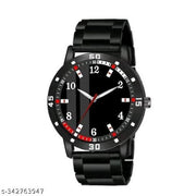 AV Pati New Black Pu Men Watch