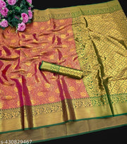 Banarasi silk saree with jacquard blouse