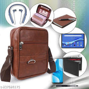 Trendy/Daily use/Classic College/Office BROWN Leather Sling Bag For Girls/Women/Boys/Mens