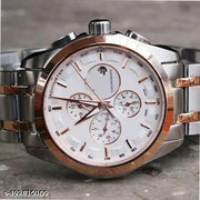 metal belt date indicate watch for mens