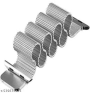 Premium Quality Ultra Watch Metal Chain Magnetic Strap Silver Colour 1 Pcs Set
