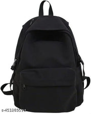 Craftwood School Backpack for Teen Girls, Boys Waterproof High School Backpack for Student Bookbag College Backpack for Women Men Casual Daypack Travel Aesthetic Backpacks Black