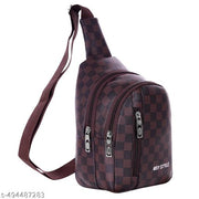 Men's Stylish Leather Crossbody Chest Bag for Travel, Passport, Daily Use & Adventure - Cross Body Shoulder Bag