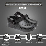 Bersache Extra Soft Classic Casual with  Regular wear with Ultra Soft & Flexibility Technology Sandal for Men's & Boy's-(Black )-6137