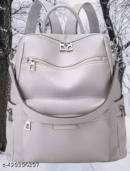 MomsyStore Leatherette Backpacks For Women And Girls