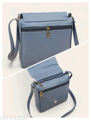 Elite alluring women Blue PU sling bags/Full hand work bag/sling bag for women/party wear bag for women/long bag for women/wedding bag for women/Small sling bags/Premium PU leather sling bags for women.