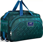 Unisex Travel Luggage Bag - (52 Cm) Expandable Flat Folding Travel Duffel Bag/Duffel Strolley Bag With Smooth Spinner Wheels