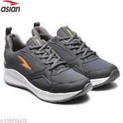 ASIAN Men's EXPRESS-10 Grey Sports Running Walking & Gym LIghtWeight Stylish Shoes for Boys & Men