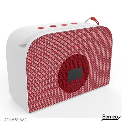 BORNEO® BR-611 Ultimate 10W Bluetooth Speaker Hi-fi Stereo Sound Surround Upto 08 Hours Playback, Best for Mobile, Laptop/PC, Ipad, Media Players with Multi Modes Aux/TF Card/USB (Black)