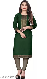 pack of 2 Women Letest Outfit Beautiful stylish kurti with Golden Lac