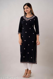 Sehrish Store Stylish Embroidered  Color kurit for Office and Party Wear (Embroidered)