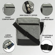 ROCKZONE Black, Khaki Sling Bag Stylish Polyester sling bag for men & Women(S3)