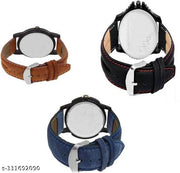 Analog Watch - For Men Special Super Quality Analog Watches Combo Look Like Handsome For Boys And Mens Pack Of - 3(436-01-02)
