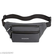 Waist Bag for Men & Women | Water-Resistant Crossbody Sling Fanny Pack with Dual Zipper Compartments & Adjustable Strap for Travel & Daily Use