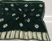 Latest Pure Geograte Saree With Sibori Printed , Trendy Georgette  Saree For Women , Low Budget Saree , With Blouse Saree , Soft Geograte , Best Choice Indian People
