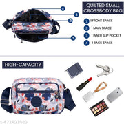 Crossbody Purse for Women, Nylon Waterproof Shoulder Purse, Messenger and travelling Bag Lightweight, Long Strap