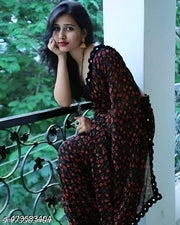 Party Wear Chiffon Saree