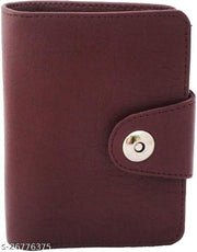 SHAMRIZ Unisex Leather Long Wallet – Stylish, RFID-Protected Cardholder with Magnetic Snap Closure – Premium Genuine Leather for Men & Women
