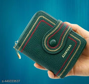 Frackson Green RFID Blocking Small Wallet with 12 Card Slot Women's Purse Female Hand Clutch Women/ Ladies/ Girls Wallets Card Holder and Organizer , Embroidery Finishing