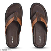 CALIBREL Men Brown Slippers | Slipper for men | Sandals for Men| Casual Sandals | Stylish, Comfortable & Durable | Men's Flip-Flops | Trendy men's footwear | Chappal for men | for Daily & Occasion