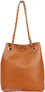 Golden Chain Handle Bag for Women | Stylish Women Bag  | Trending Women Shoulder Bag