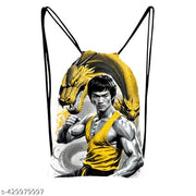 Printed Dori Bag Drawstring Backpack Small Bag Gym Bag tution bag Gift Bag for Everyday Use