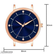  Dhara Time Branded Best Quality Ethnic Embossed Designer Shine Round Dial with Slim Fit Alluring Leather Belt Women Analog Watches for Girls