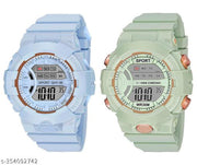 Digital Multi Function Kids Sports Watch for Boys & Girls (Pack of 2)