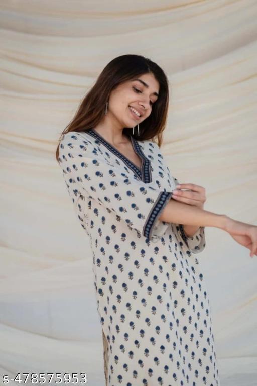 Cotton Printed Kurti Kurta Top For Girls and Women