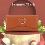 Stylish Luxury High Quality PU Leather Clutches & Wallets Women and Girls