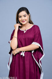 Beautiful Wine Kaftan