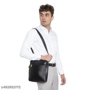 Men's PU Leather Sider Bag Crossbody Bag